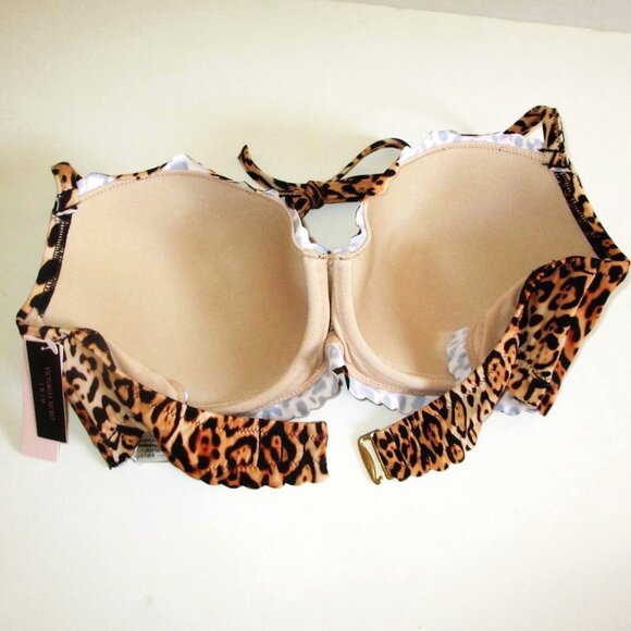 38C/XL Victorias Secret Swim Ruffle Demi Top Bikini Set Side Tie Cheeky - Picture 9 of 10